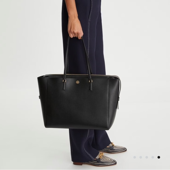 Tory Burch Robinson Leather Tote - Picture 2 of 11